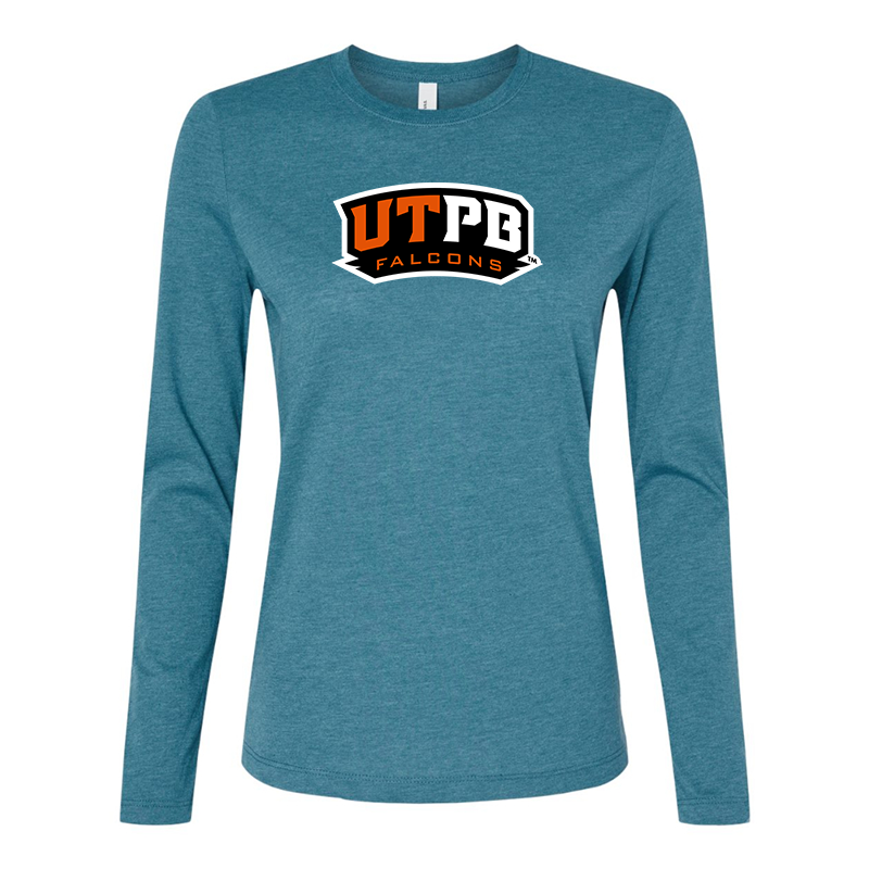 BELLA CANVAS Women’s UTPB Falcons Jersey Long Sleeve Tee